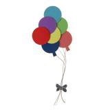 Selbstklebende Deko-Luftballons 2er Pack
