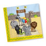 Servietten "Willkommen im Zoo" 20er Pack