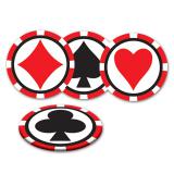 Untersetzer "Spielkarten Poker" 8-tlg.