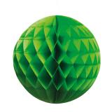 Wabenpapier-Ball "Farbenfroh" 25 cm-grün