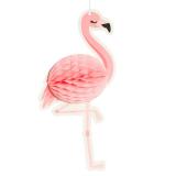 Wabenpapier-Raumdeko Party-Flamingo 27 cm