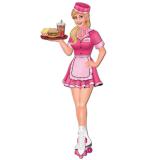 Wanddeko American Diner Roller Girl 89 cm