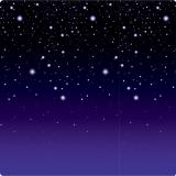 Wanddeko Sternenklare Nacht 1,2 x 9,1 m