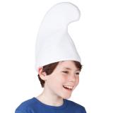 Weiße Zwergen-Mütze für Kinder 28 cm
