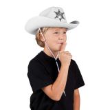 Weißer Kinder-Hut "Cowboy"
