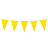 XXL Wimpel-Girlande einfarbig 10 m-gelb
