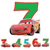 Zahlenkerze "Disney Cars" 6 cm