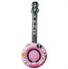 Aufblasbare Gitarre "Flower Power" 100 cm-pink - Hauptansicht