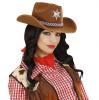 Cowboy-Hut "Sheriff"-braun - Beispiel Frau