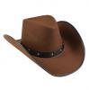 Cowboy-Hut "Western Feeling" -braun Detailansicht