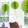 Deckenhänger "Ball aus Wabenpapier" 30 cm - Apfelgrün