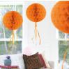 Deckenhänger "Ball aus Wabenpapier" 30 cm - Orange