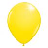 Einfarbige metallic Luftballons - Gelb