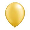 Einfarbige metallic Luftballons - Gold