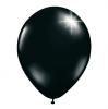 Einfarbige metallic Luftballons - Schwarz