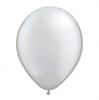 Einfarbige metallic Luftballons - Silber