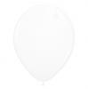 Einfarbige metallic Luftballons - Weiß
