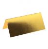 Einfarbige Namenskarten "Metallic" 10er Pack-gold