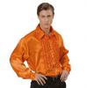 Elegantes Rüschenhemd-orange-XXL - Hauptansicht