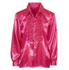 Elegantes Rüschenhemd-pink-XL - Detailansicht