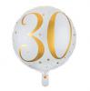 Folien-Ballon 30. Geburtstag "Golden Times" 45 cm - Hauptansicht