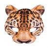 Fotorealistische Halbmaske "Leopard" - Detailansicht