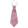 Glitzer-Krawatte 40 cm-rosa