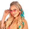 Hippie-Stirnband mit türkisen Federn - Beispiel