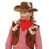Kinder-Cowboy Hut mit Feder-braun - Beispielbild