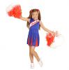 Kinder-Kostüm "Cheerleader" blau-rot - Hauptansicht