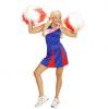 Kostüm "Cheerleader" blau-rot - Hauptansicht