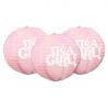 Lampion "It's a baby" 3er Pack - Rosa