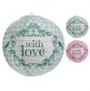 Lampions "With love" 2er Pack - Hauptansicht