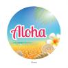 Raumdeko Schild "Aloha Beach Party" 36 cm - Vorderseite