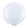 XL Luftballon einfarbig - Weiß
